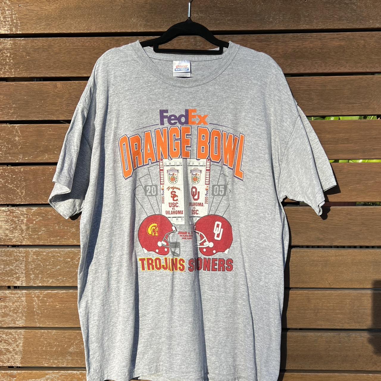 Vintage fed ex orange bowl Tshirt Size XL PLEASE... Depop