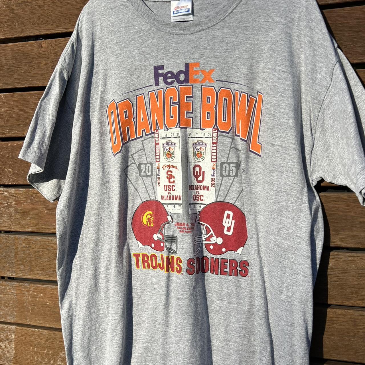 Vintage fed ex orange bowl Tshirt Size XL PLEASE... Depop