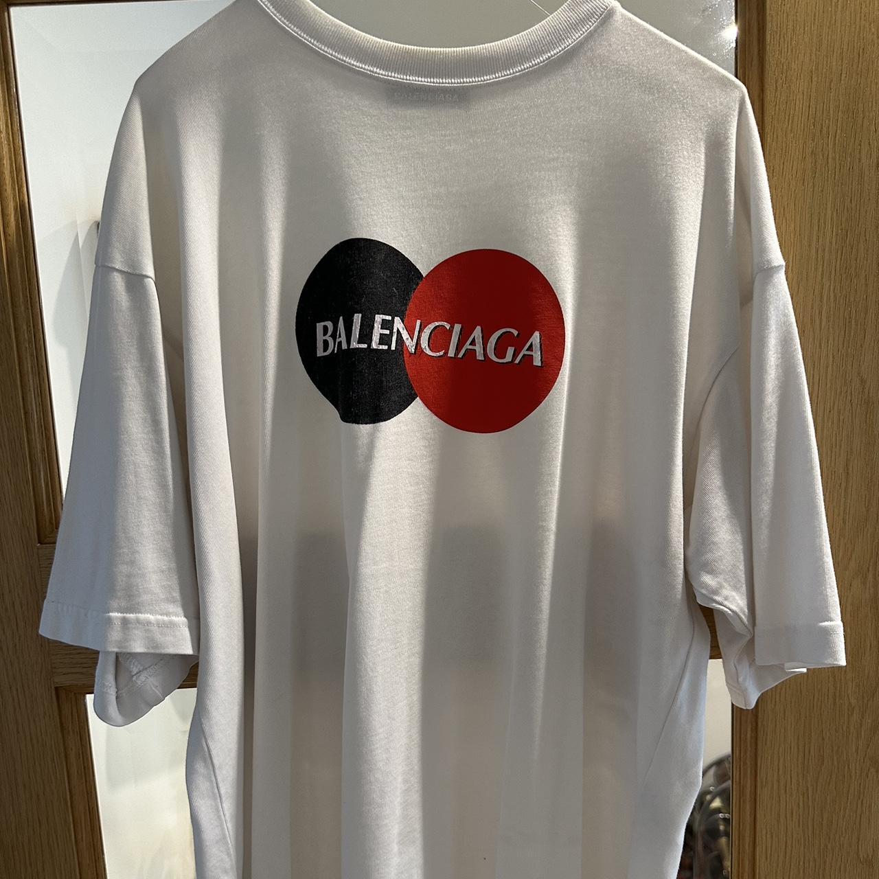 Balenciaga Recycle-print Jersey T-shirt in White for Men