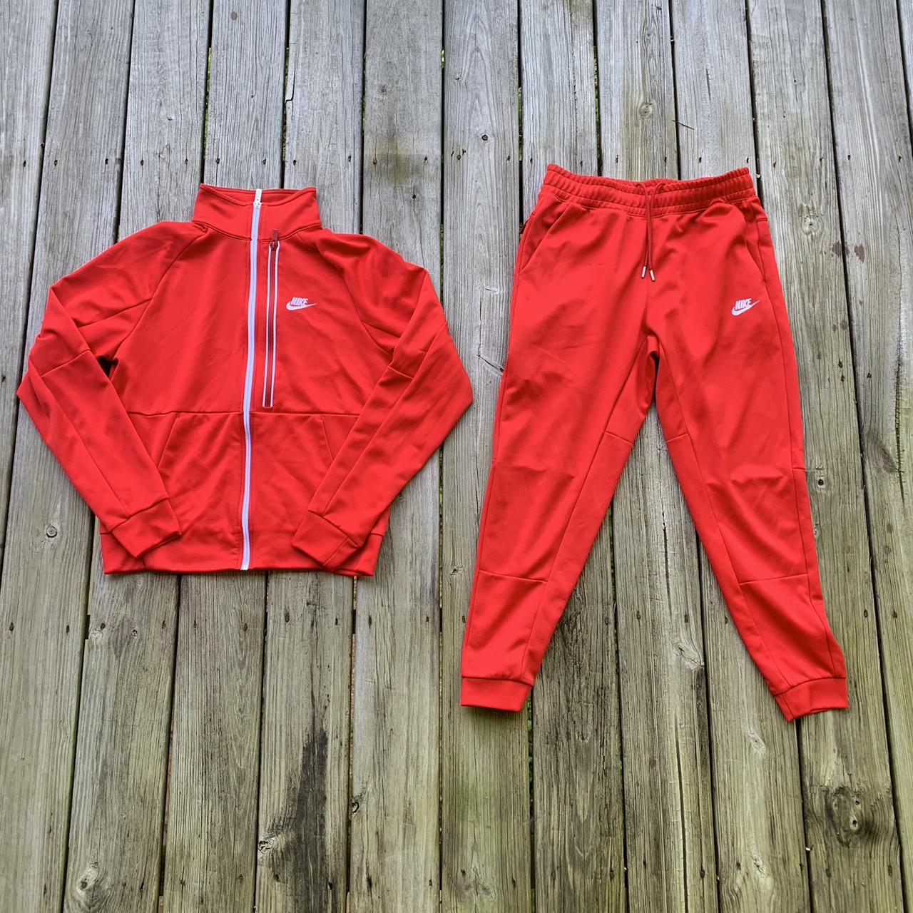 Nike Men's Red Jumpsuit Depop