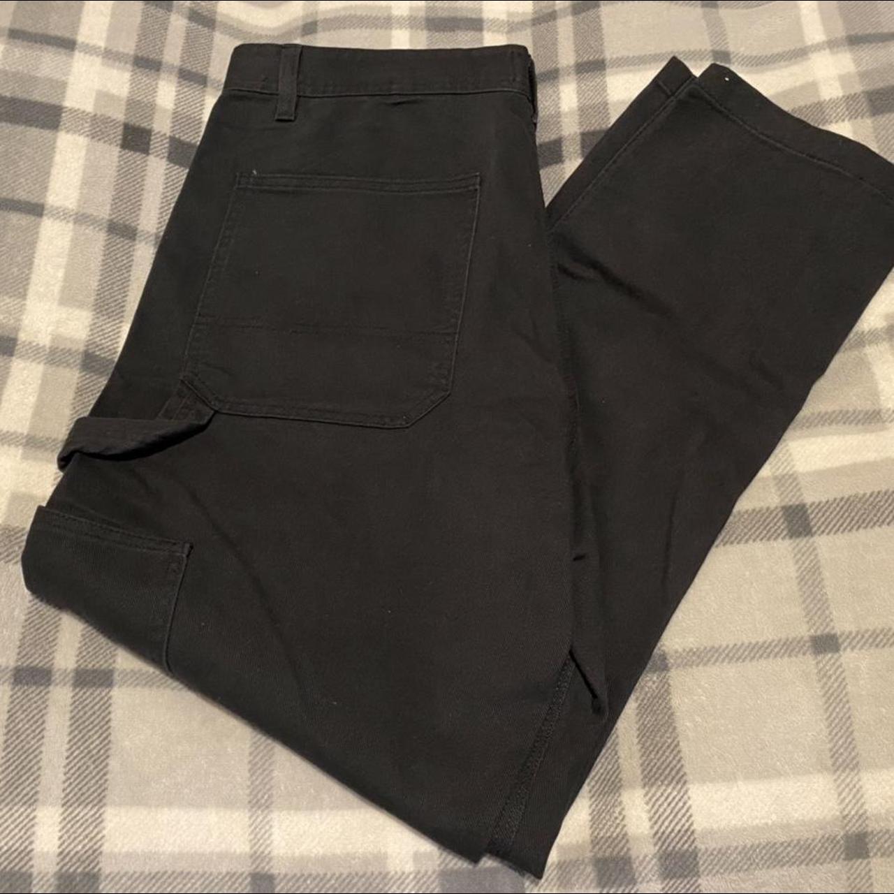 H&M Relaxed Fit Black Trousers W34 (NEW WITH... Depop