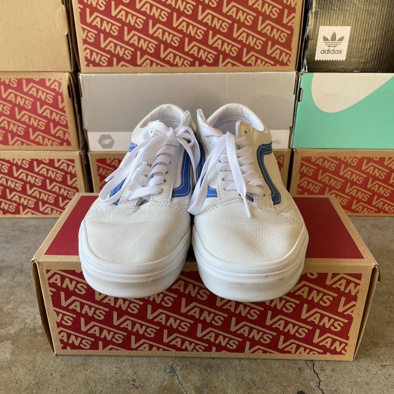 Vans old clearance skool marshmallow blue