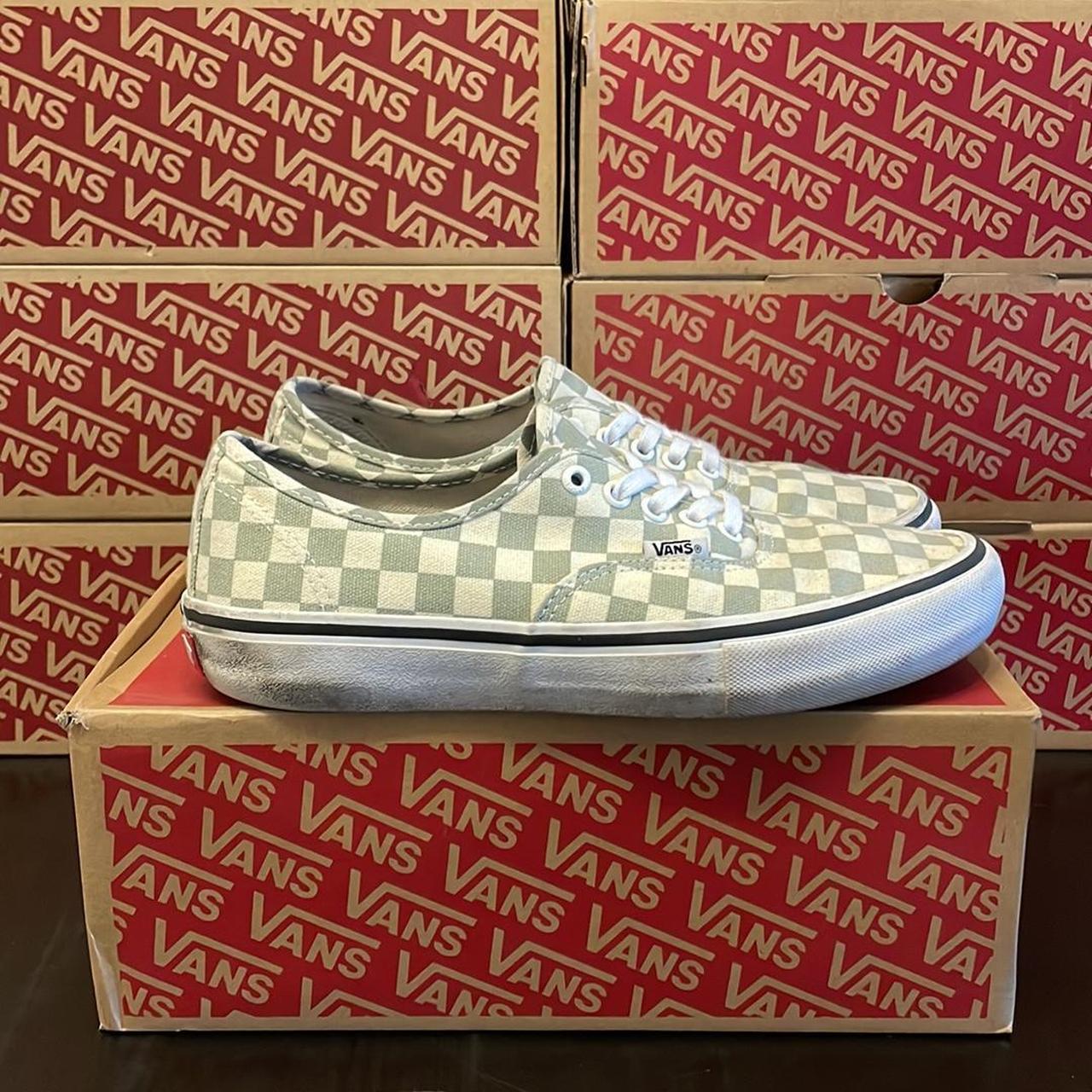 Vans Authentic Pro Checkerboard Desert Sag Size Depop