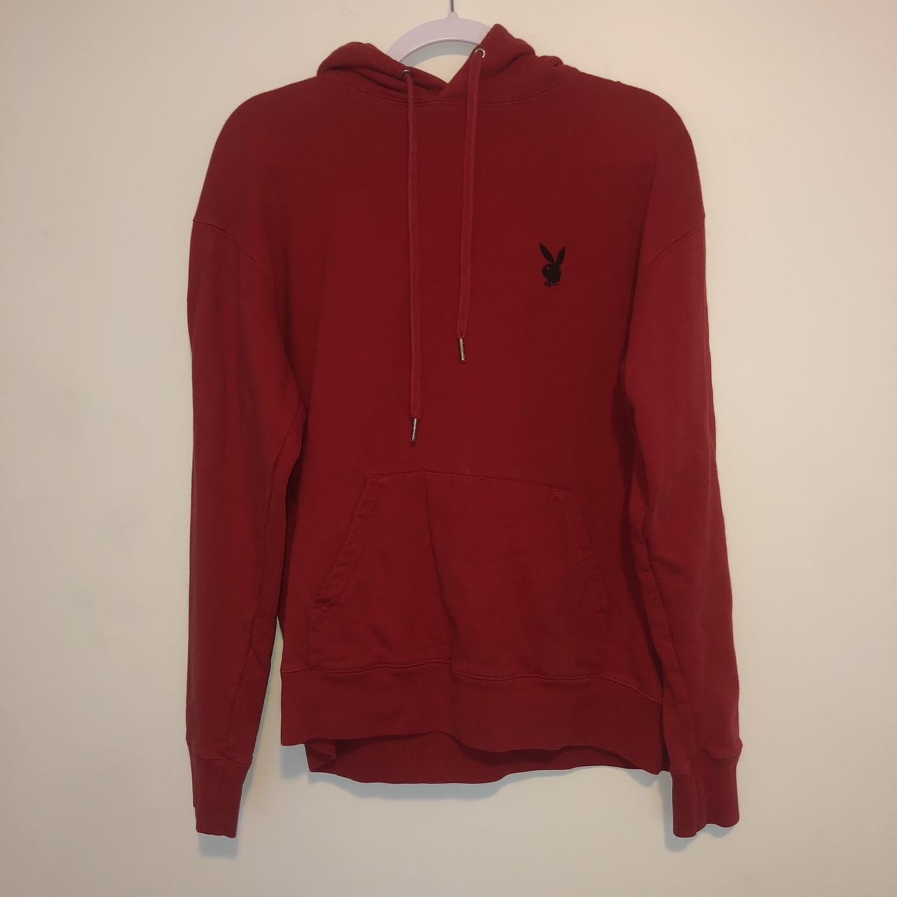 Red playboy bunny hoodie sale