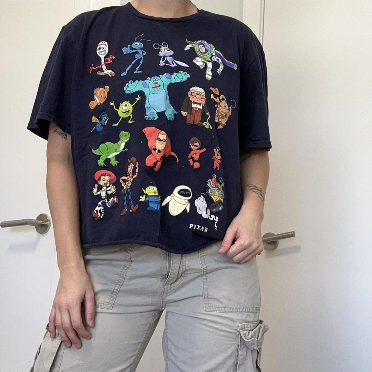 Pixar Movie T-shirt semi cropped, a great fit... - Depop