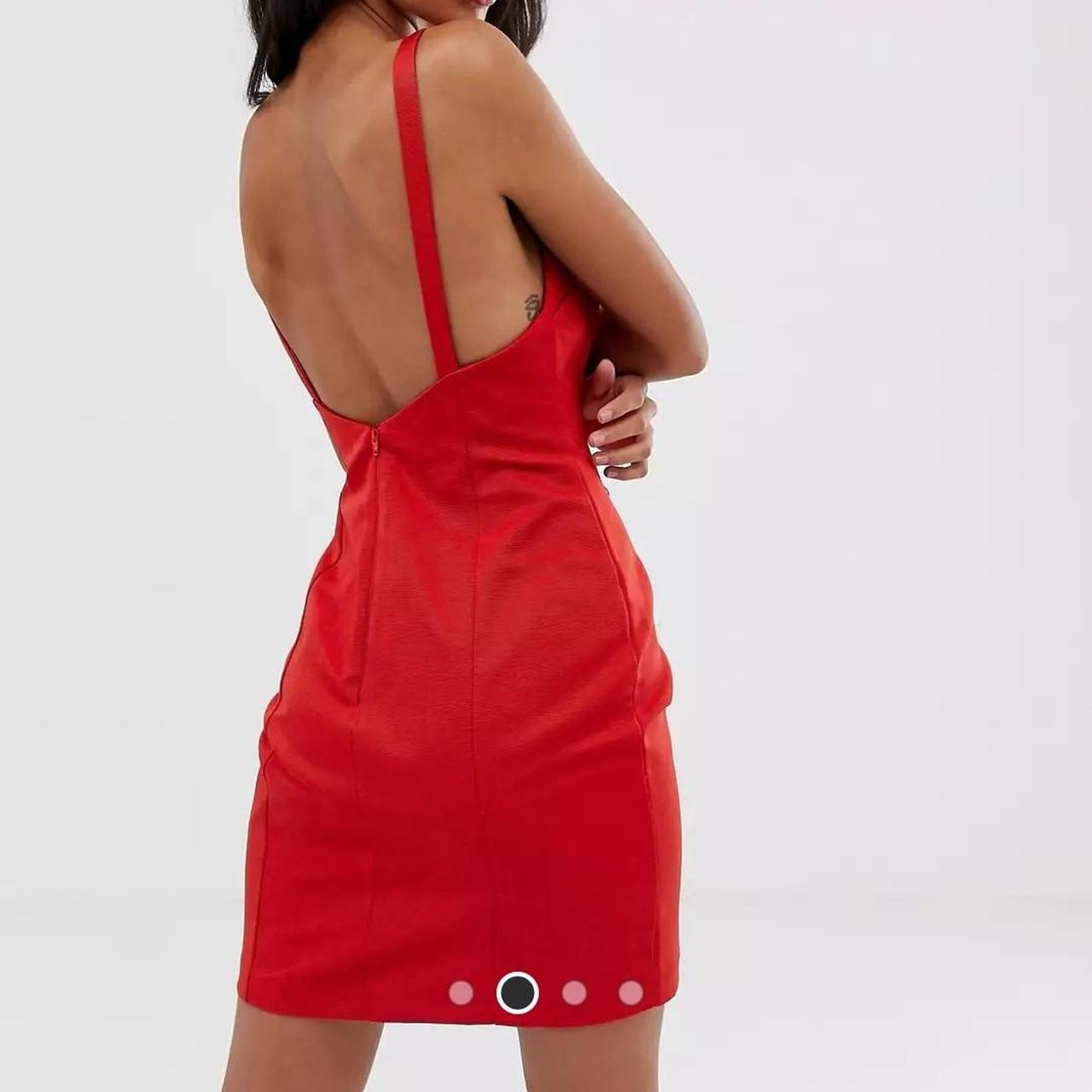 ASOS Women's Red Dress Depop