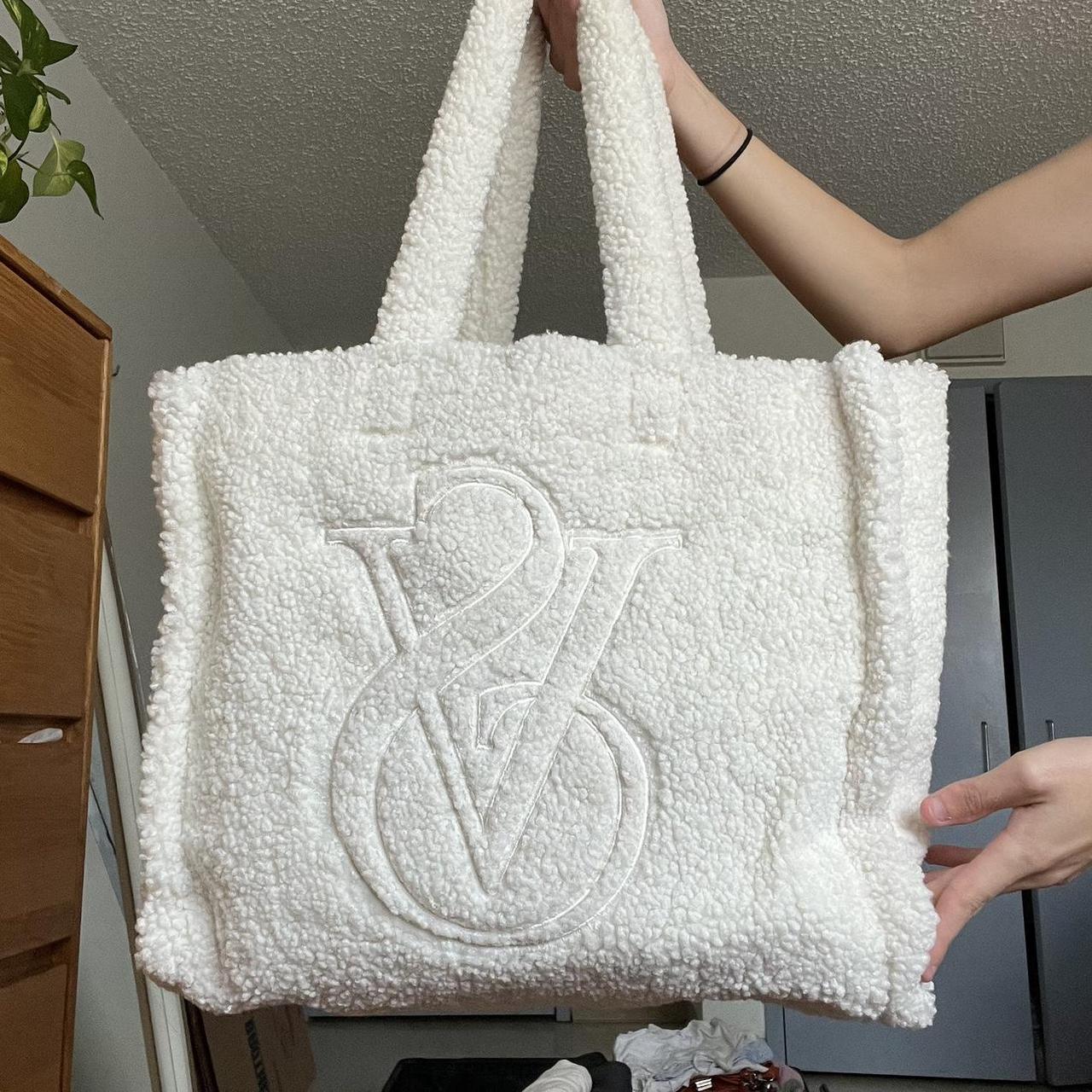 Victoria’s Secret Shearling White Tote Bag