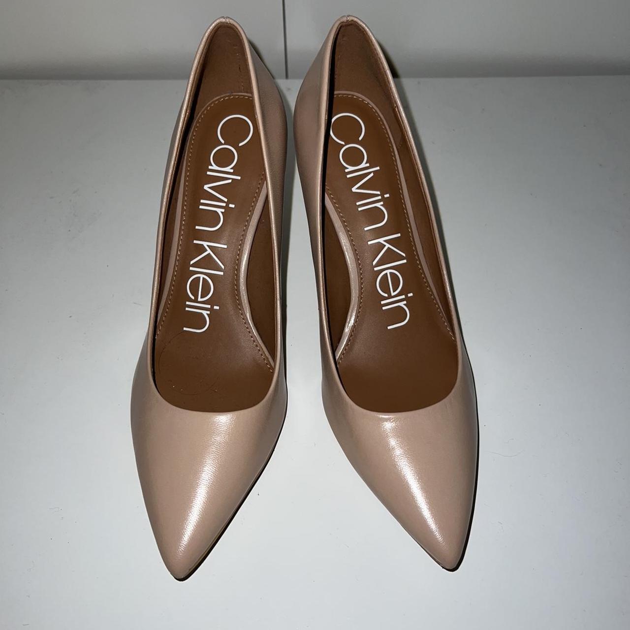 Calvin klein nude store heels