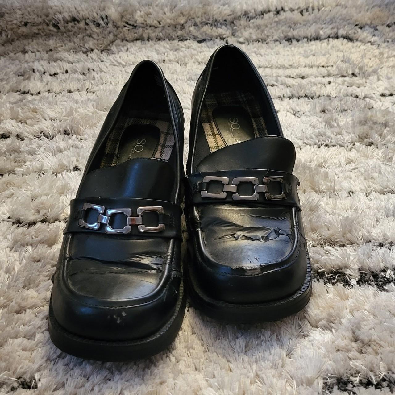 Women's Black Loafers | Depop