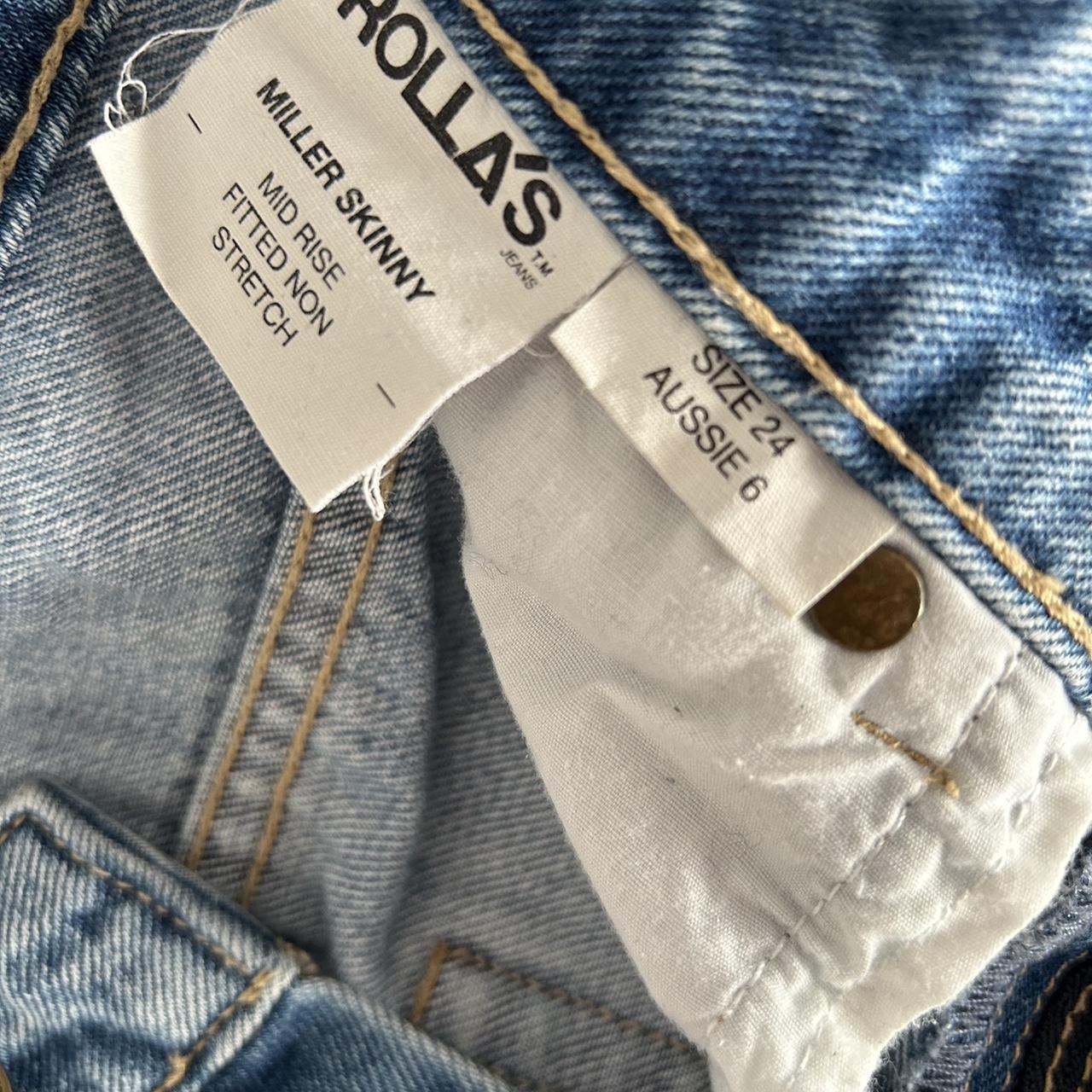 ROLLAS - MILLER SKINNY STELLA BLUES MID RISE JEANS -... - Depop