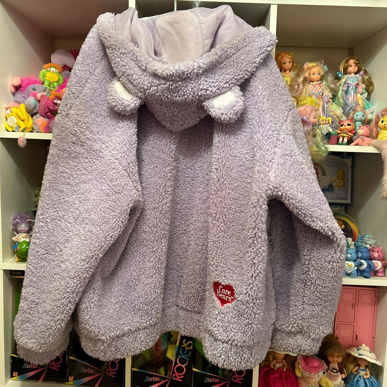 Care Bears Sherpa Furry Ears Hoodie coat Plus size,... - Depop