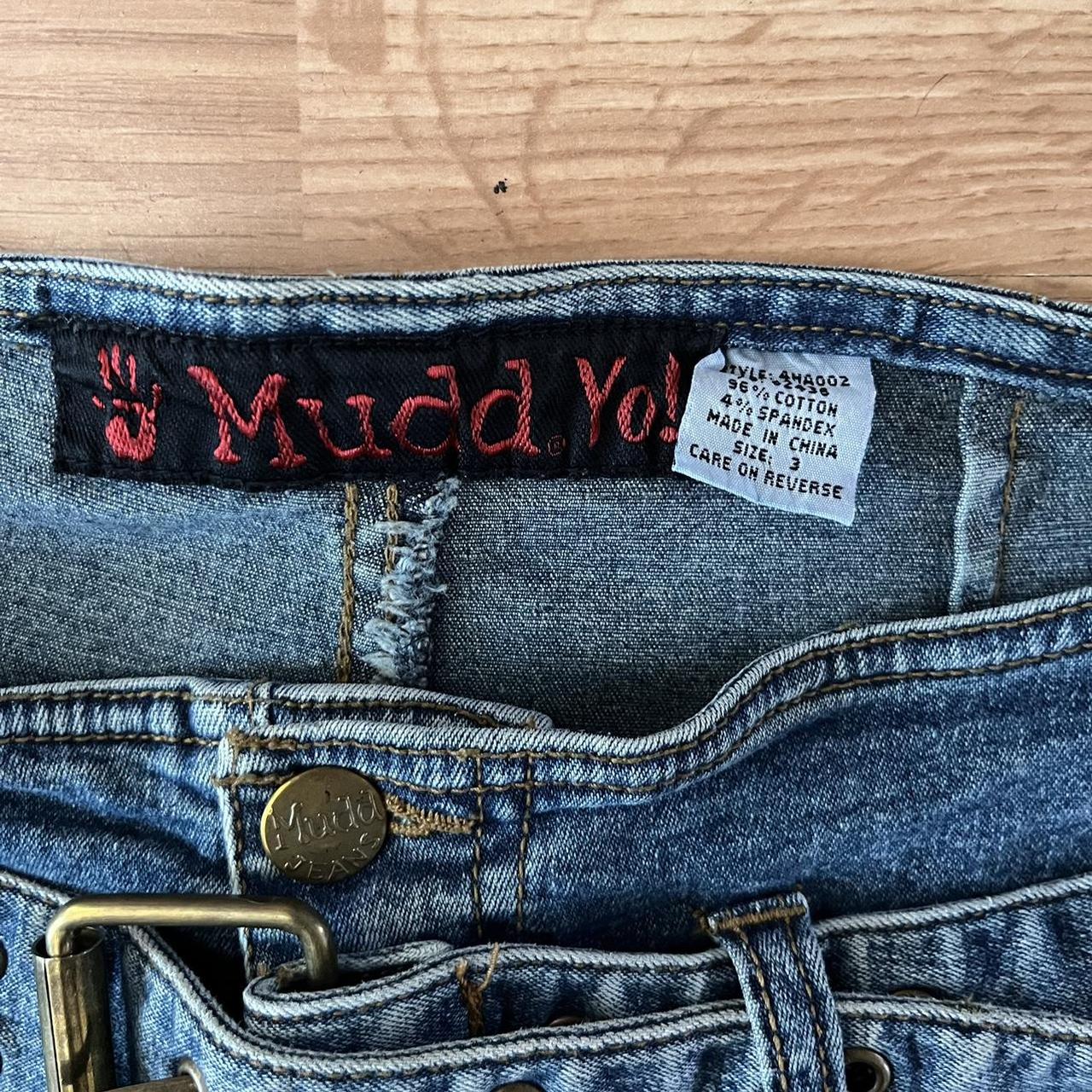 mudd low rise jeans no pockets in the back... - Depop