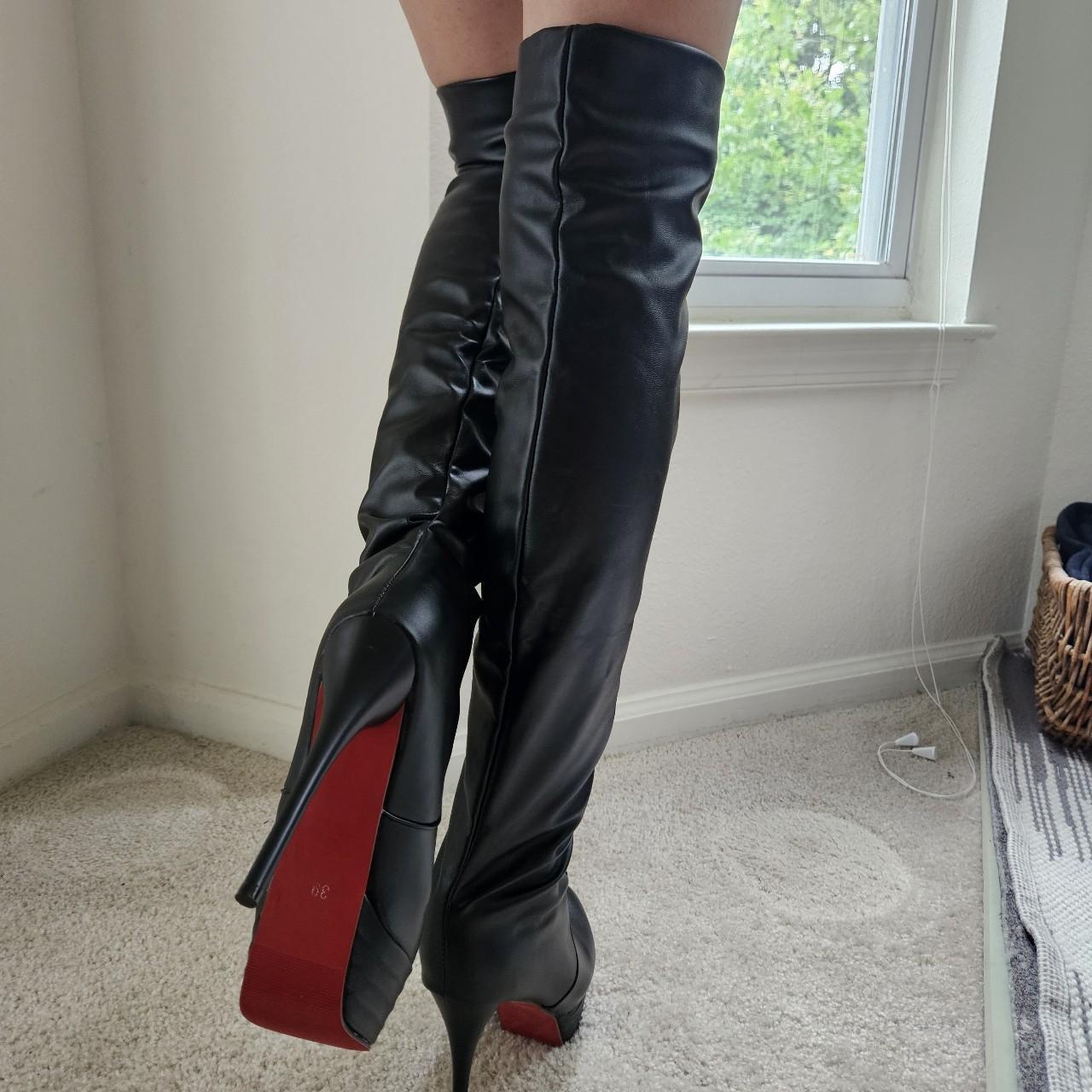 stiletto thigh high boots