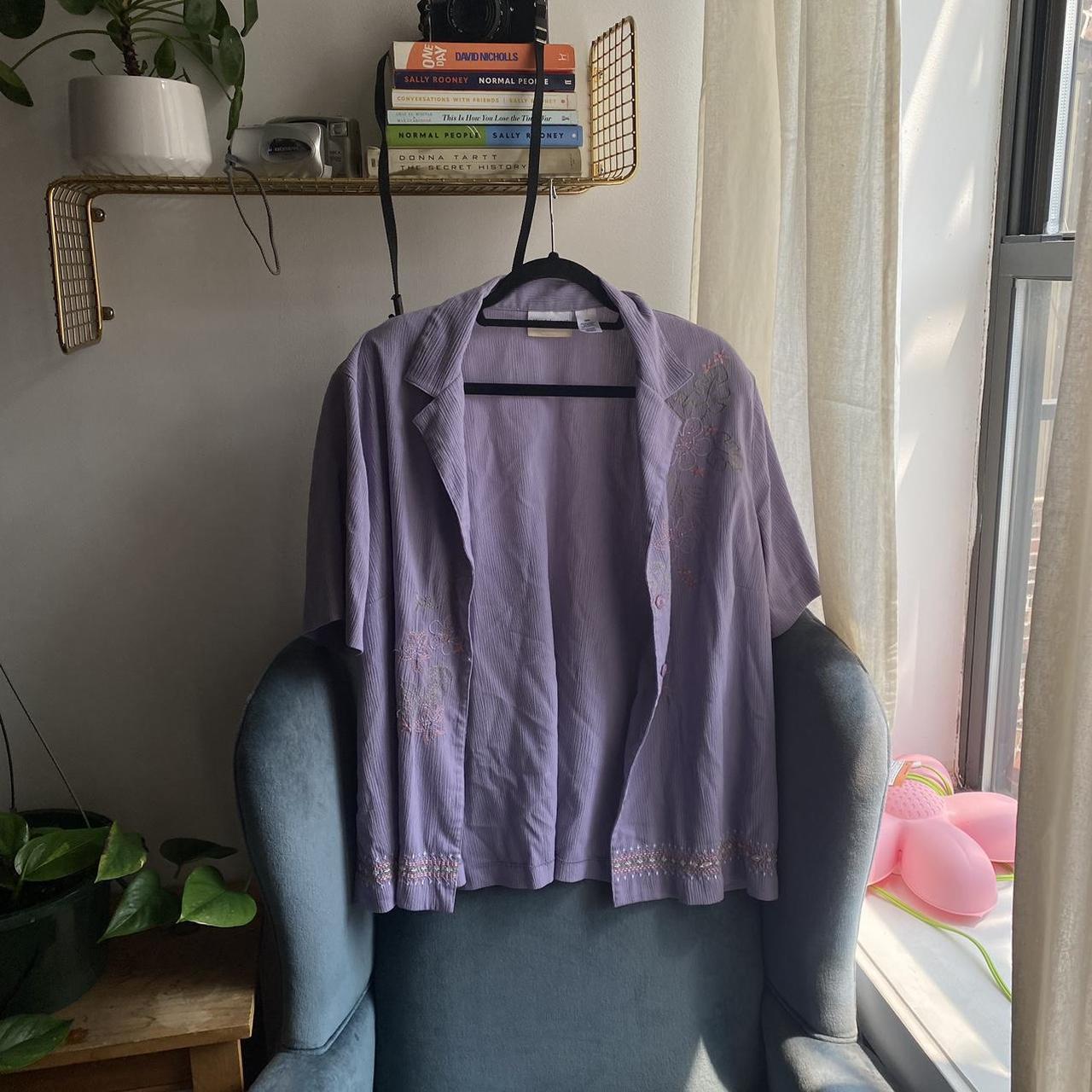 Alfred Dunner Women's Purple Shirt (2)