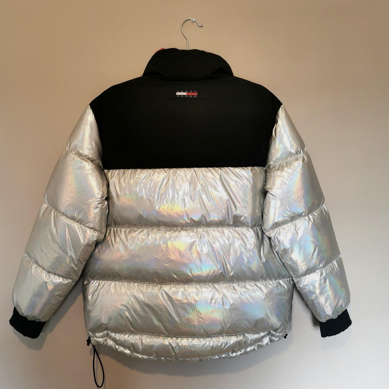 Tommy hilfiger silver hot sale jacket women's