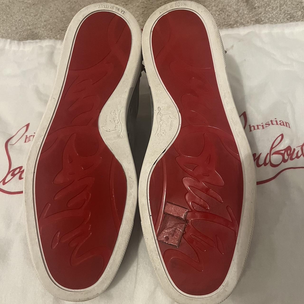 Louboutin Shoes Grey Suede Red Bottoms Christian Louboutin Grey
