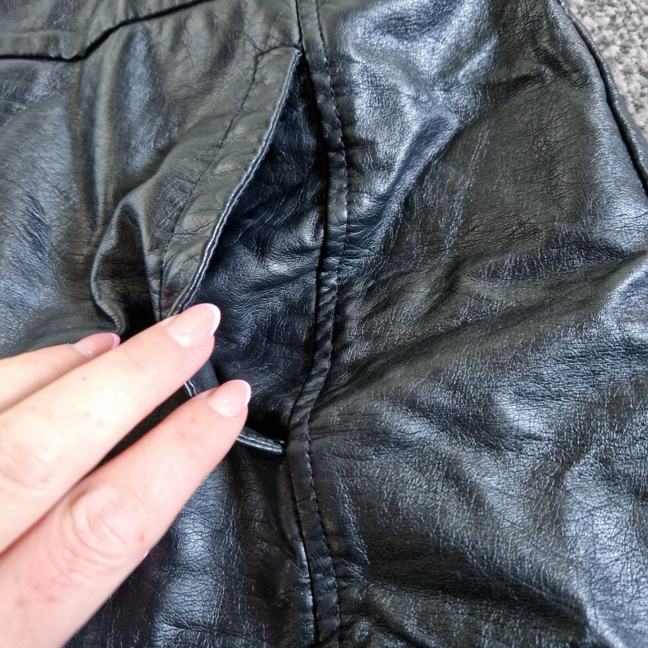 French Connection Pleather Skirt size 8 Ladies... - Depop