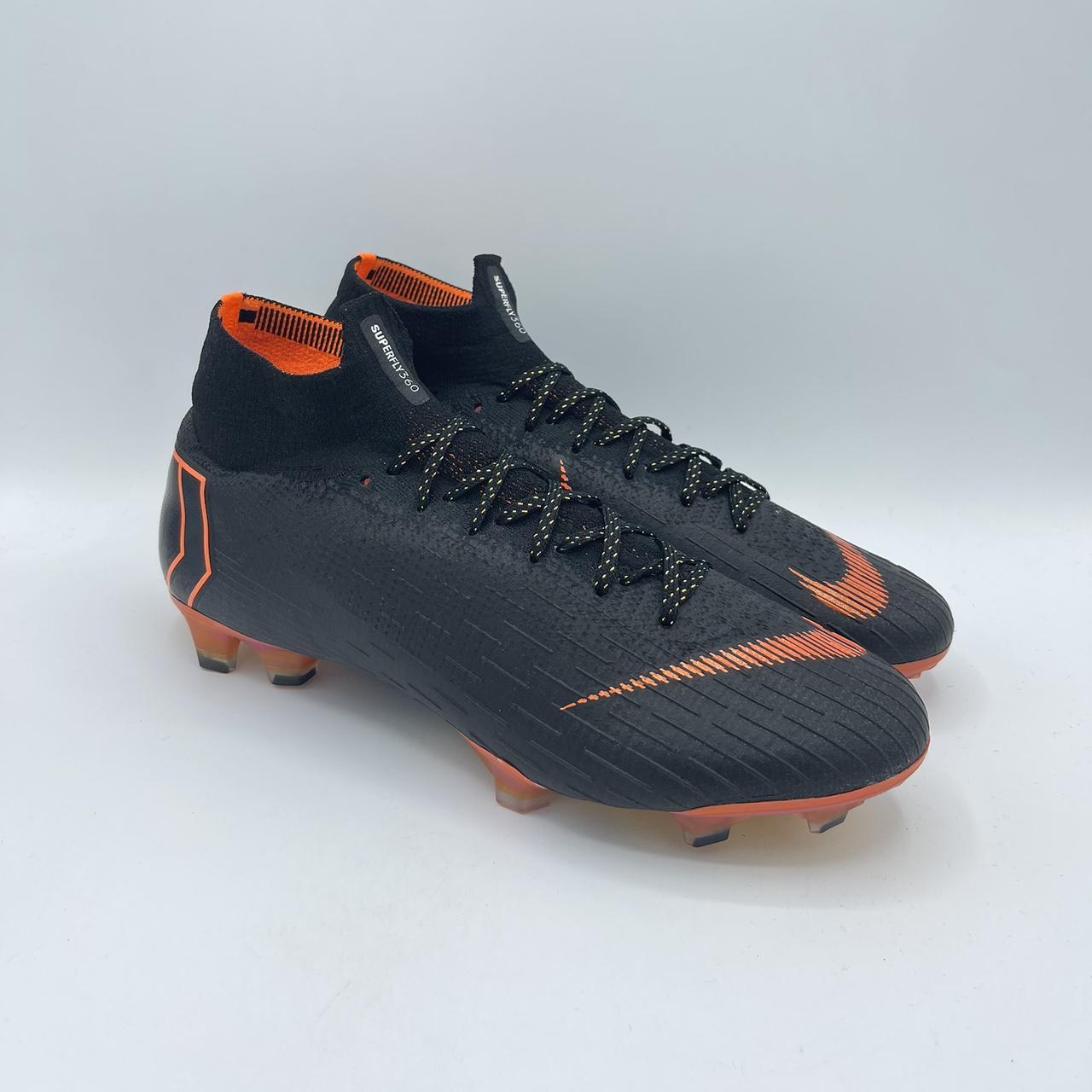 Nike Superfly 6 Elite FG Black And Orange Football... - Depop