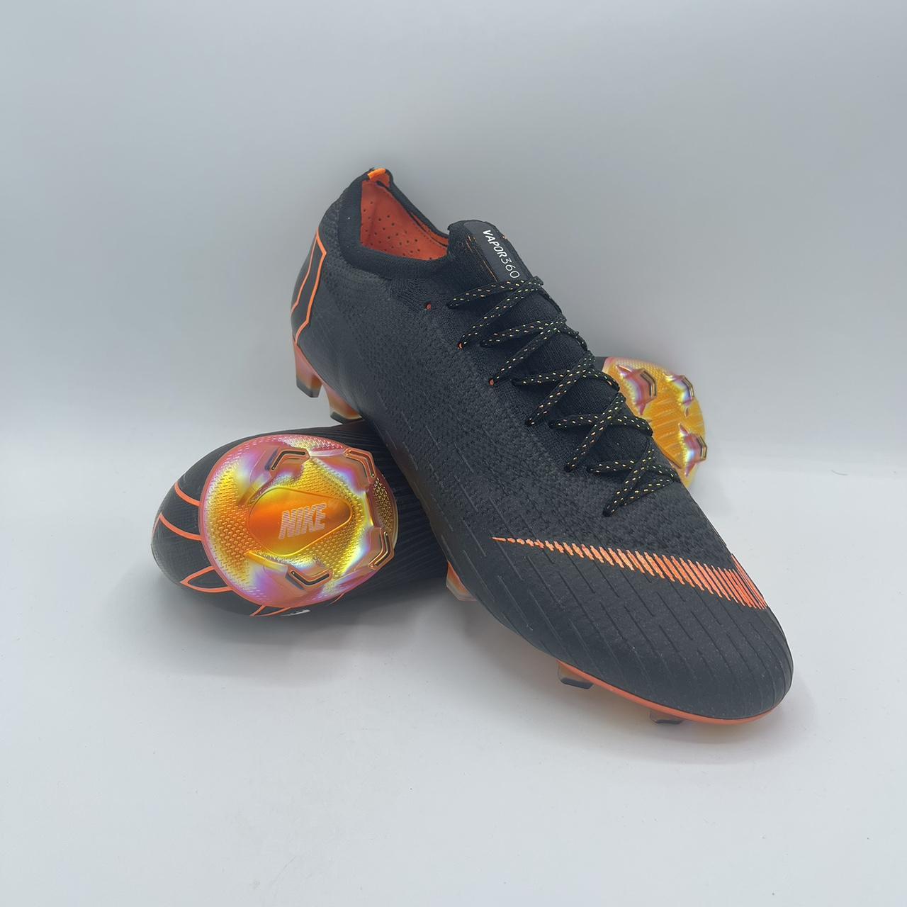 Nike mercurial vapor 12 best sale black orange