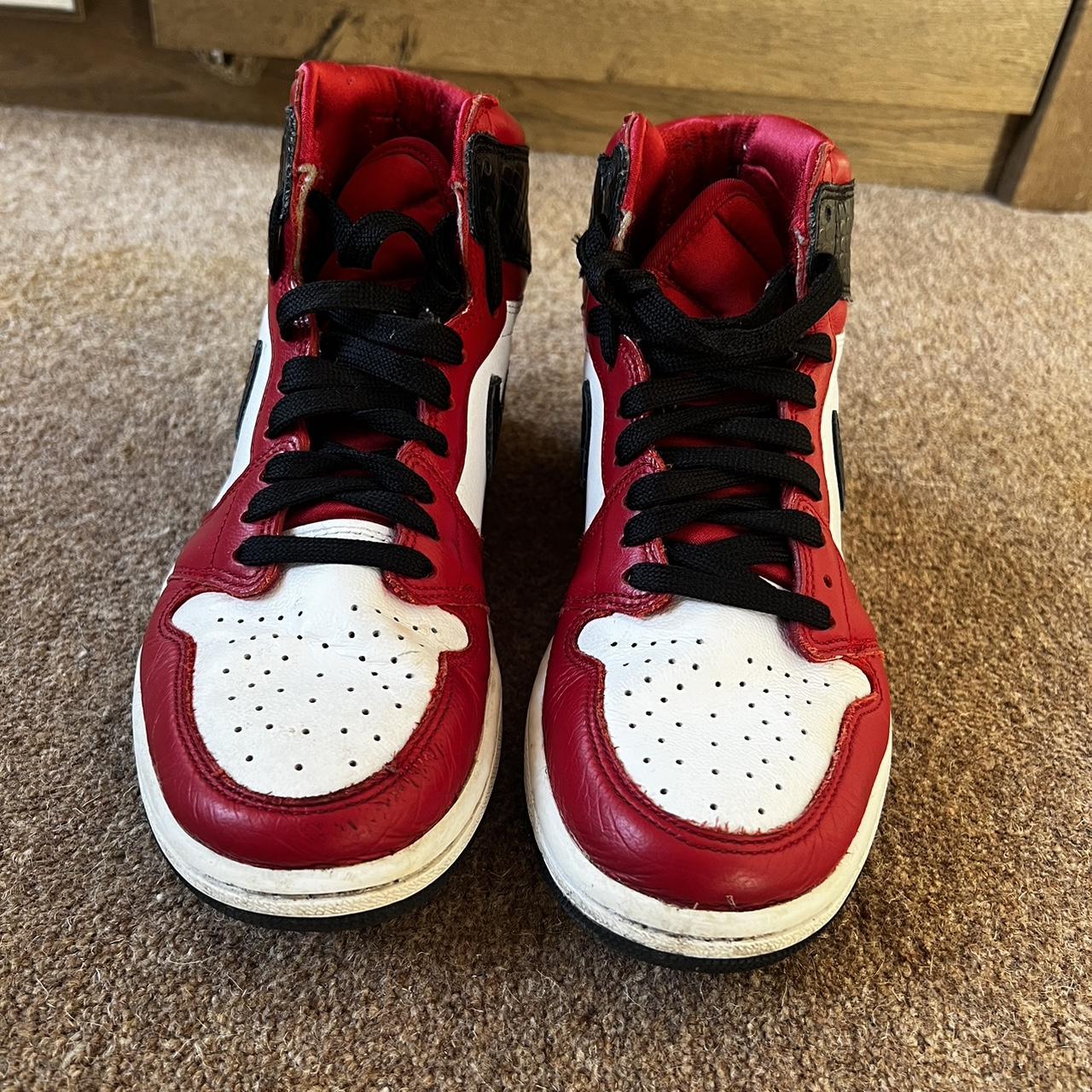 Nike Air Jordan 1 High Chicago Size 5 Good Condition... - Depop