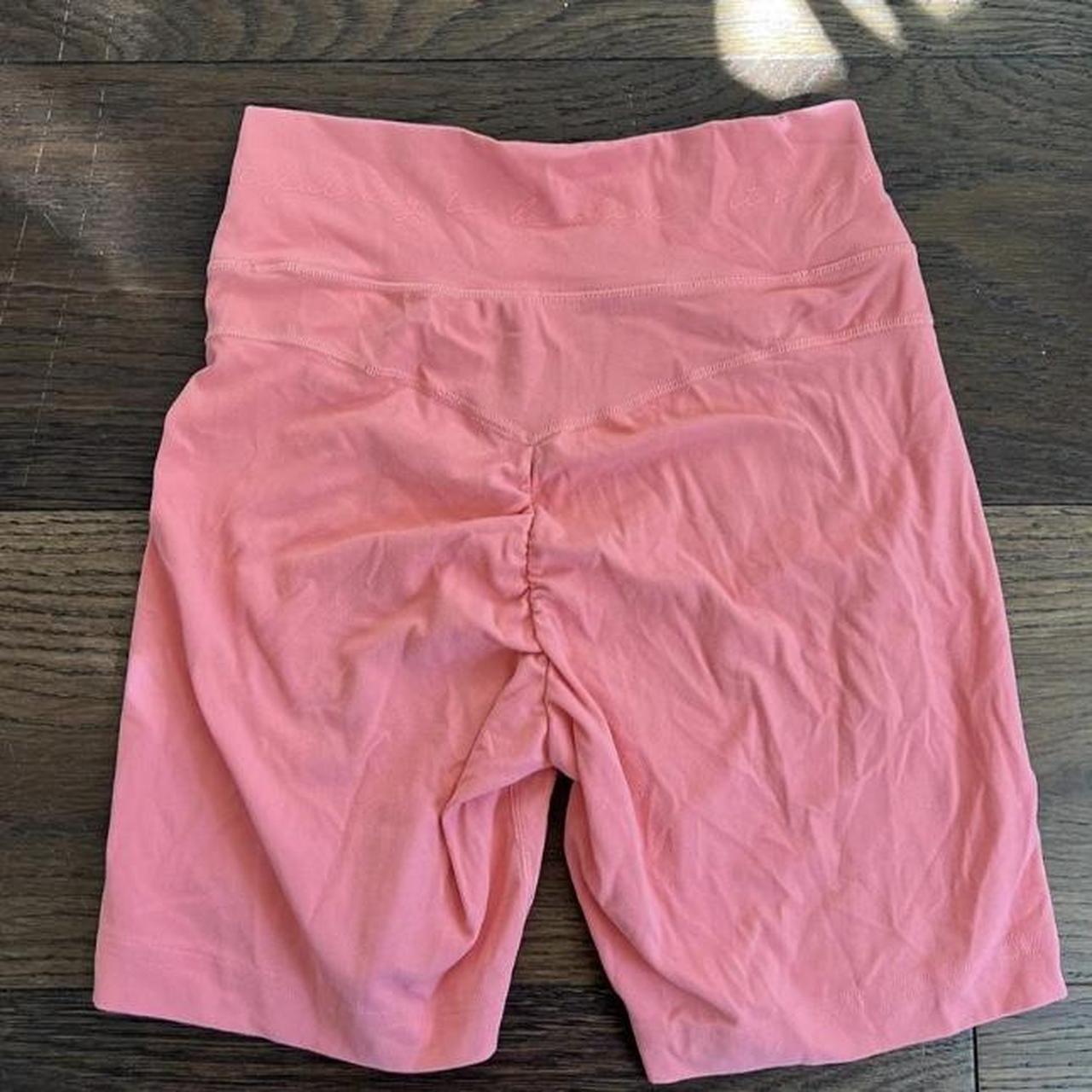 Pink Whitney Simmons x Gymshark mesh shorts! Hardly... - Depop