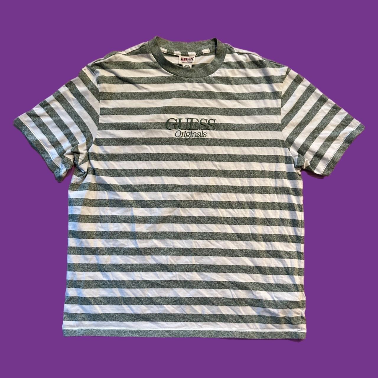 Green and 2024 purple guess shirt