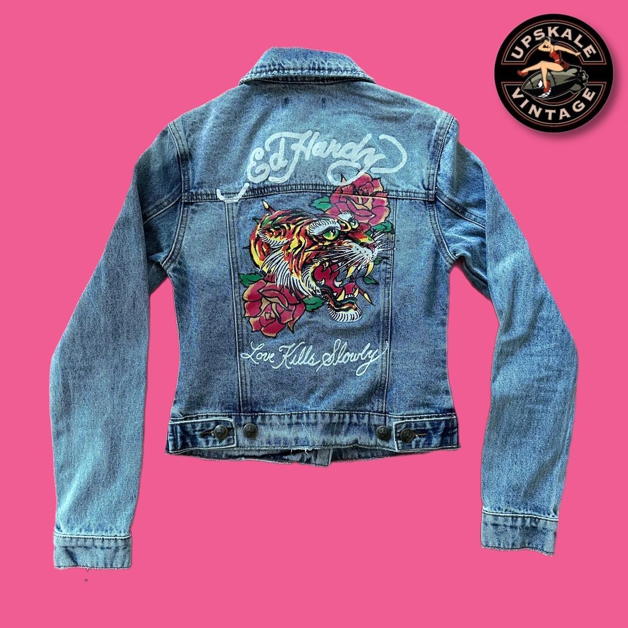 Ed hardy best sale jean jacket