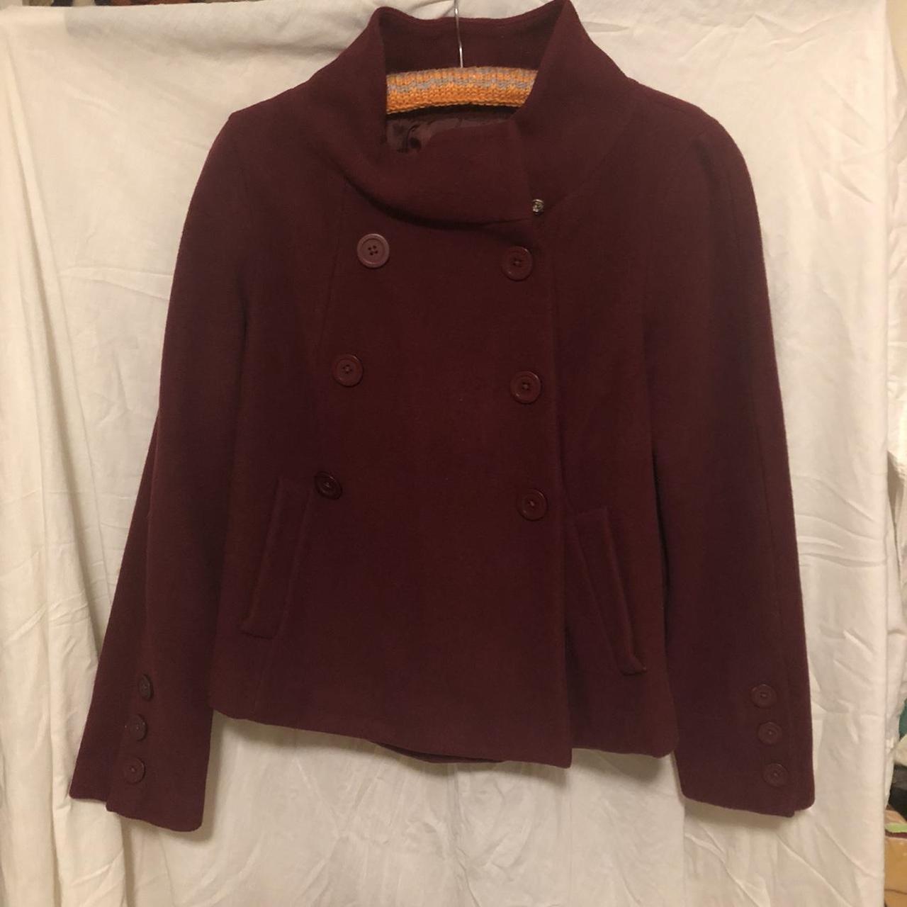 Women's Burgundy Jacket | Depop