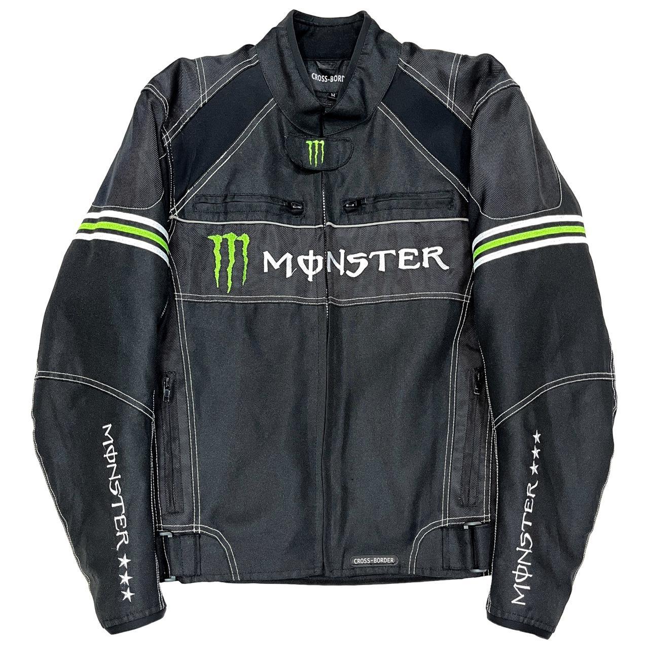 Men's Black and Green Jacket Depop