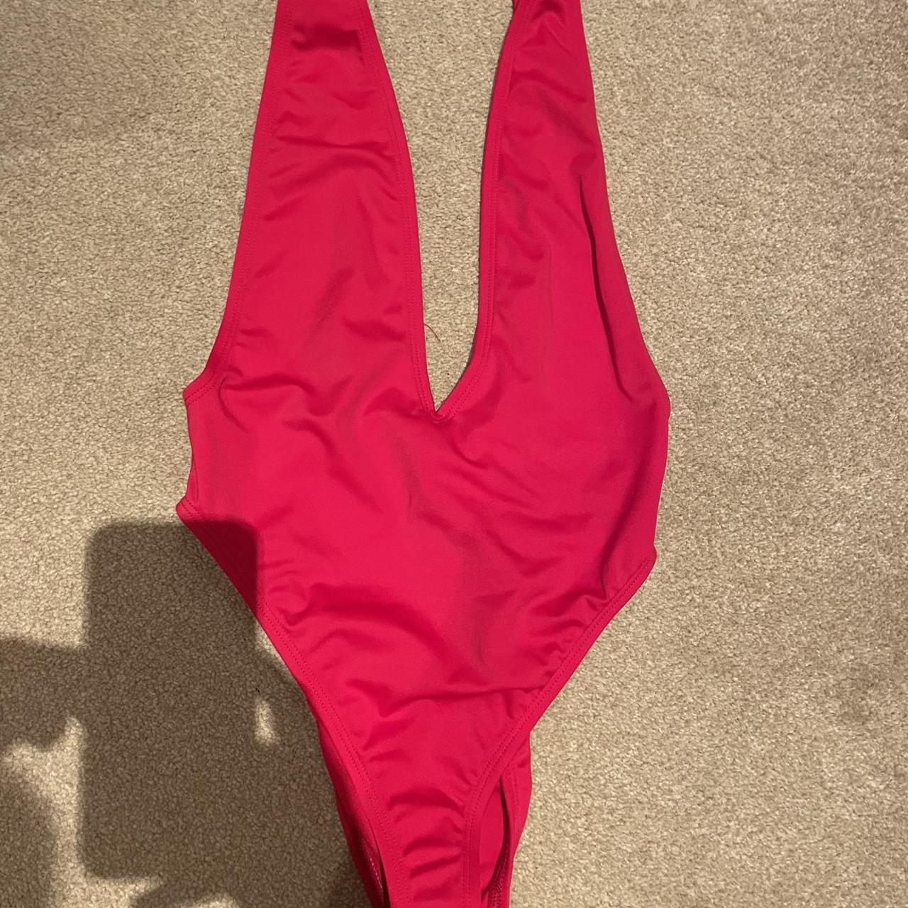Ladies Dippin Daisys One-Piece Red Swimsuit Size... - Depop
