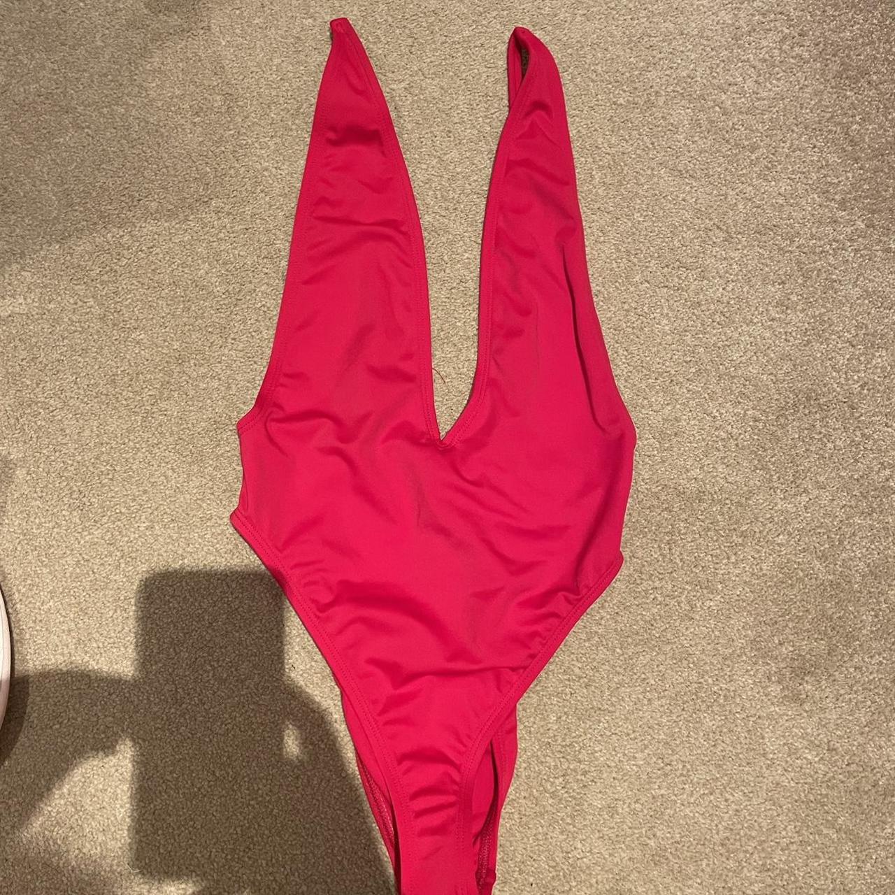 Ladies Dippin Daisys One-Piece Red Swimsuit Size... - Depop