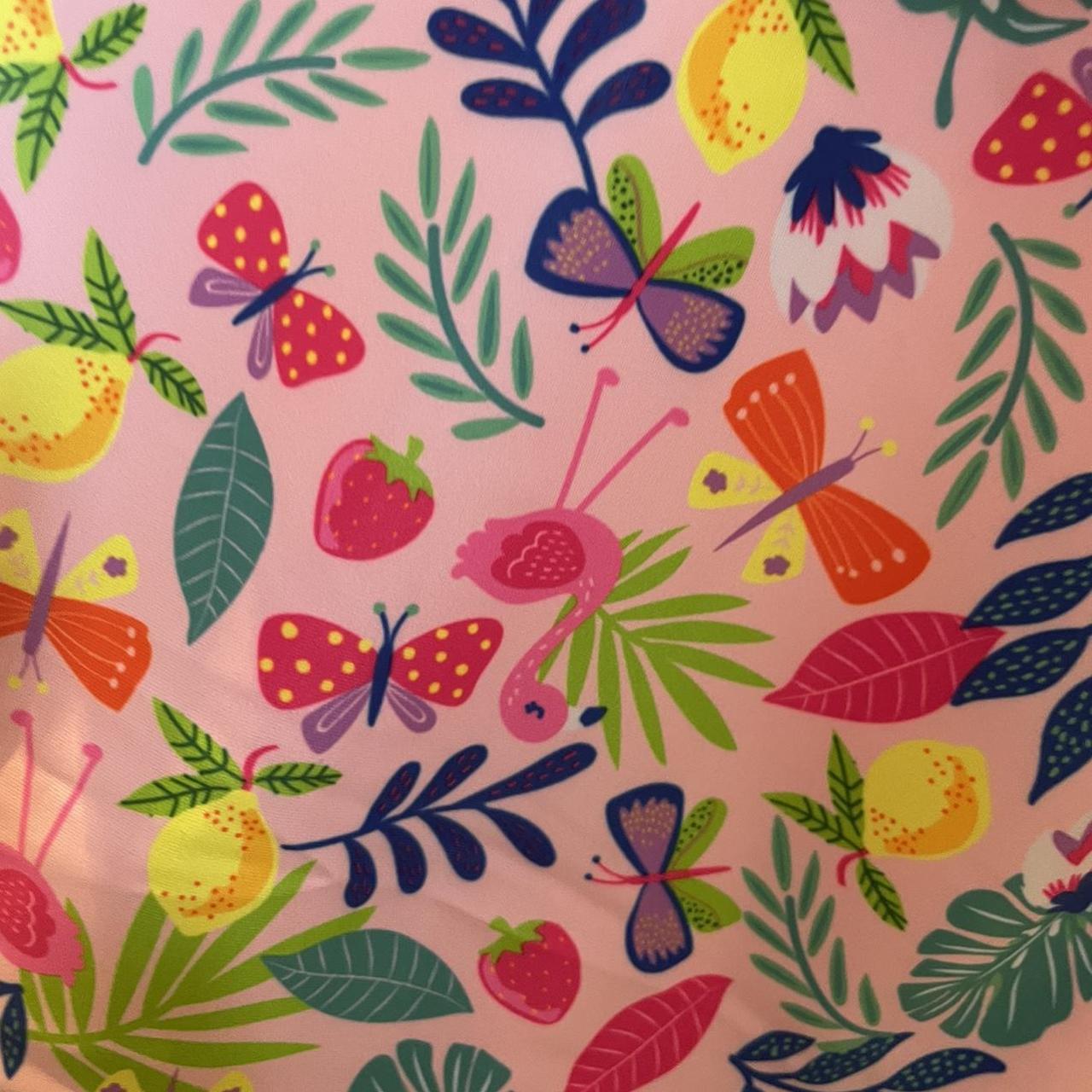 Matalan Baby Girl Pink Floral Swimsuit Size 1218... Depop