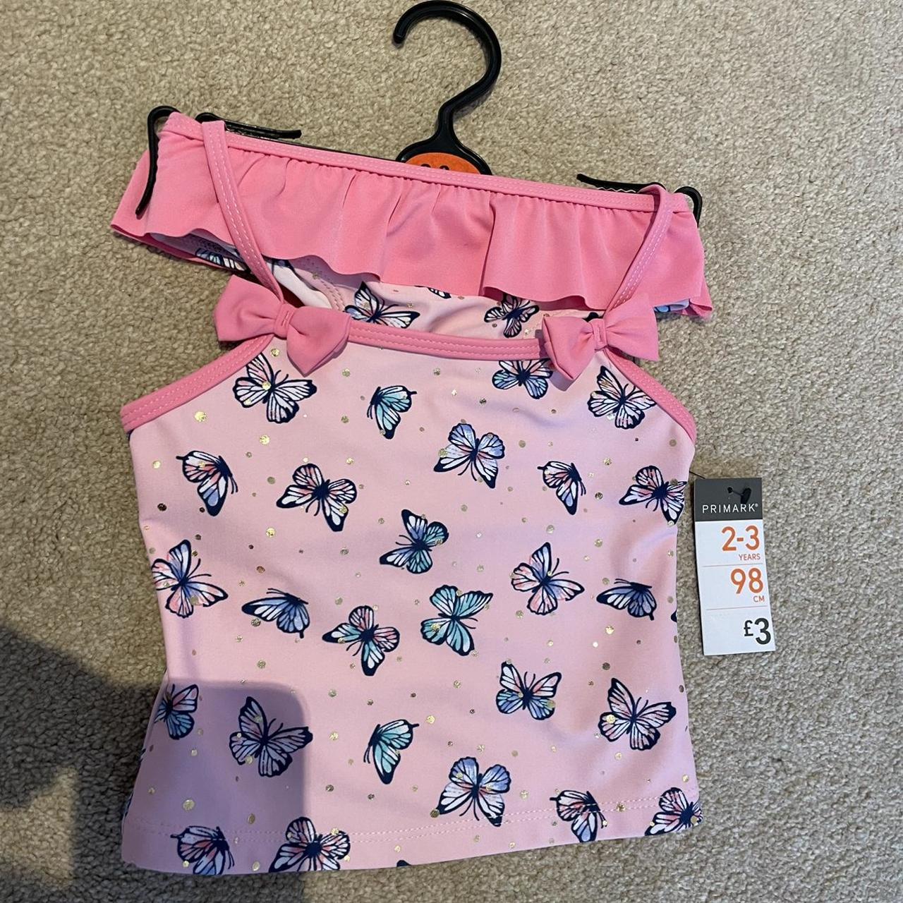 Primark Baby Girl Pink Butterflies Swim Set Size 23... Depop