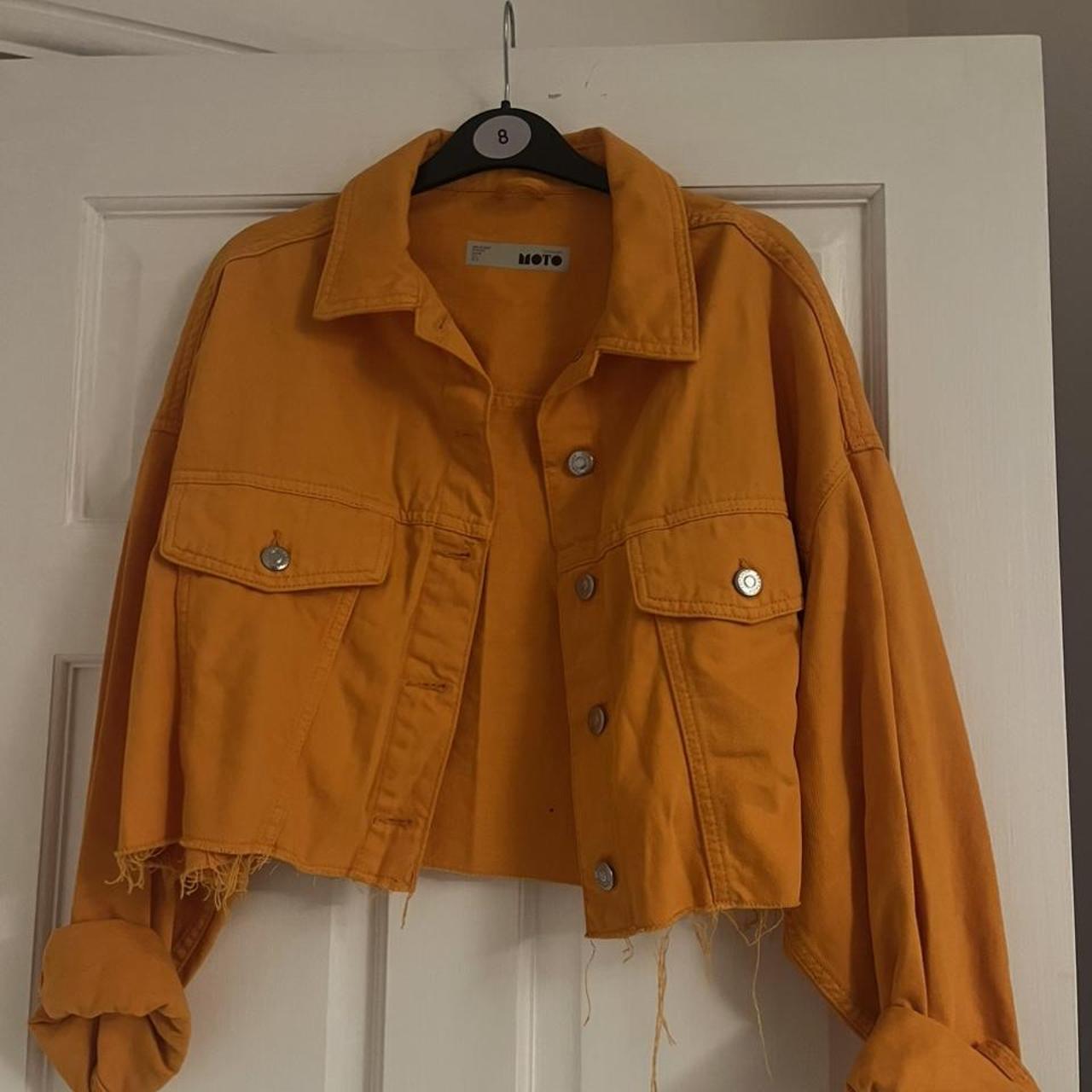 Topshop orange denim jacket hotsell