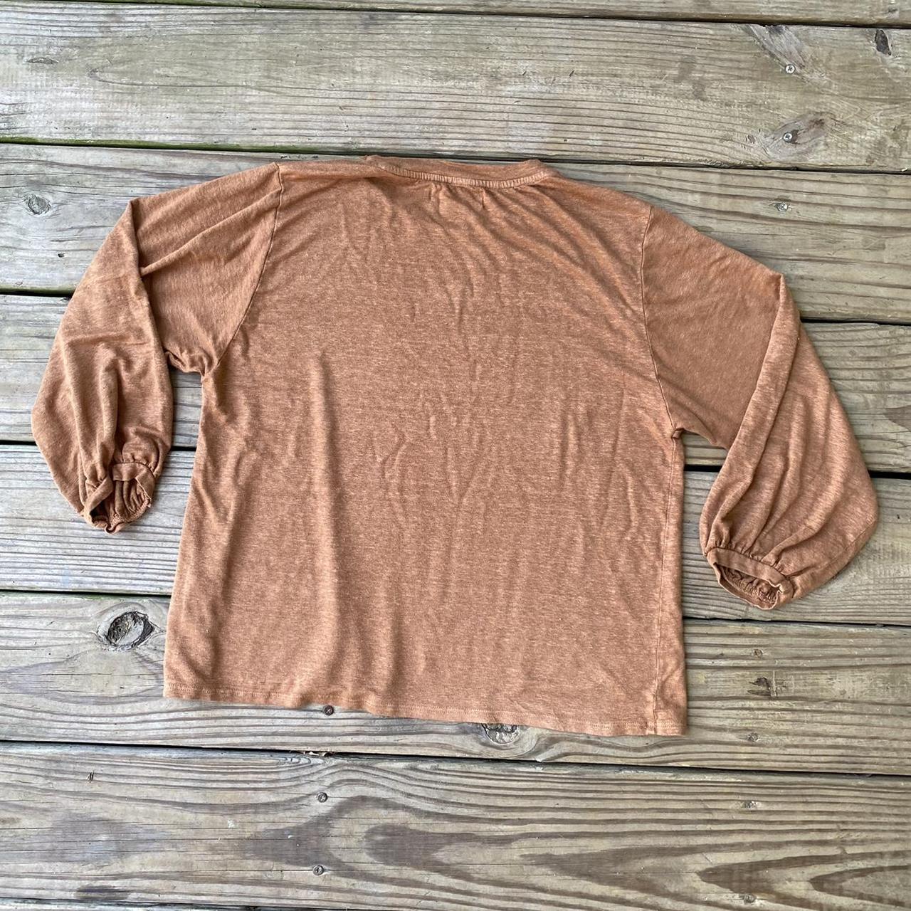 Velvet Women's Orange and Brown Shirt (2)