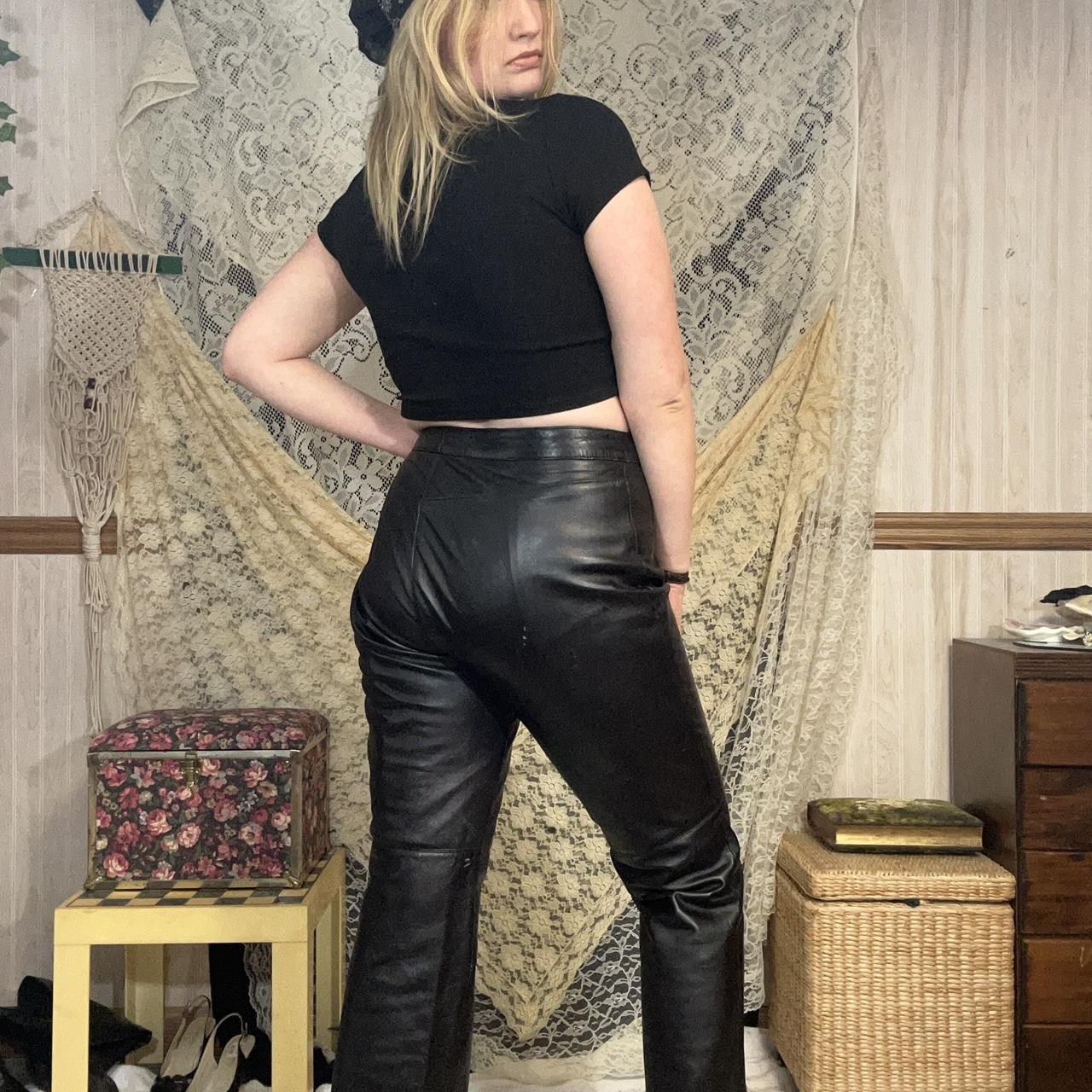 Calvin Klein slimfit Leather Trousers  Farfetch