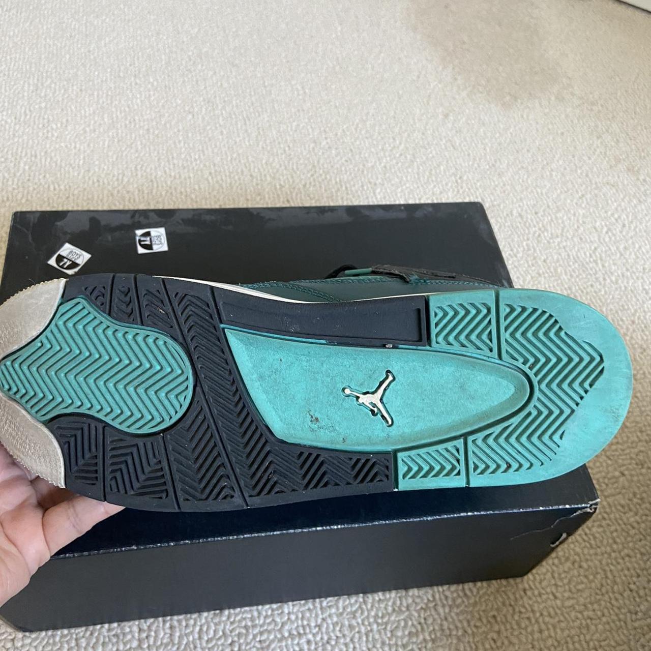 Jordan Women's Blue and Green Trainers Depop