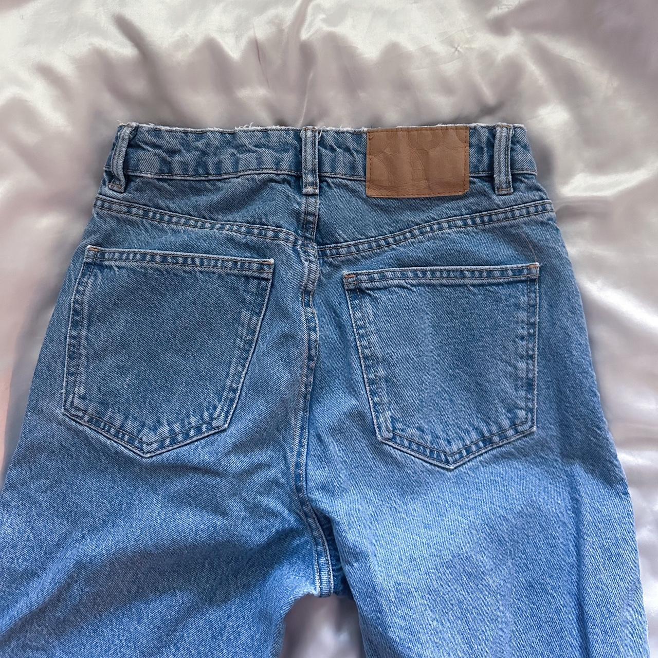 Jeans Damen Ripped High Waist Baggy - Boyfriend Jeans Mit 4 Taschen S-XXL