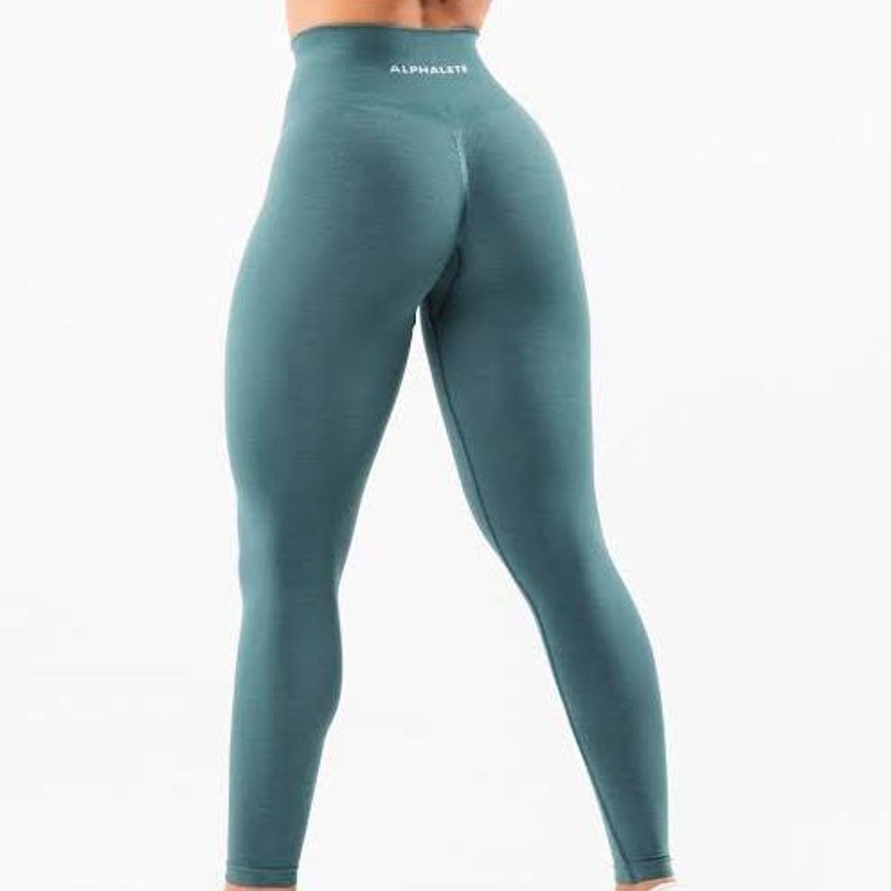 Alphalete Amplify Leggings in Teal Size small... Depop