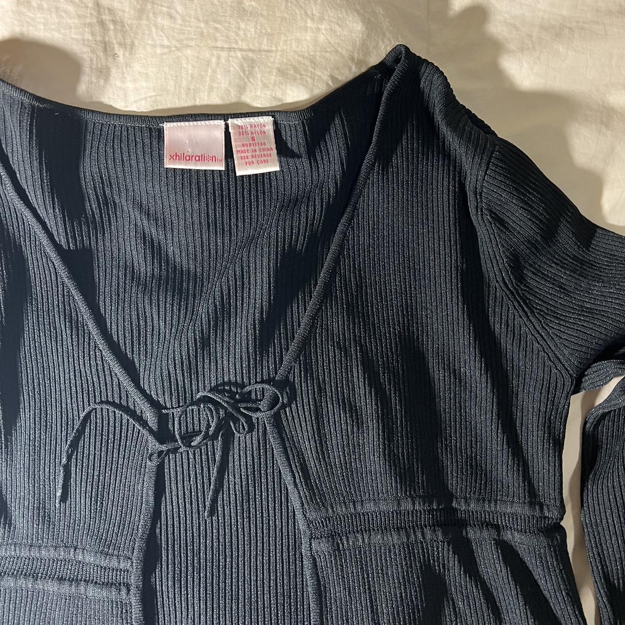 BLACK CARDIGAN ESQUE TIE TOP ABOUT THE... - Depop