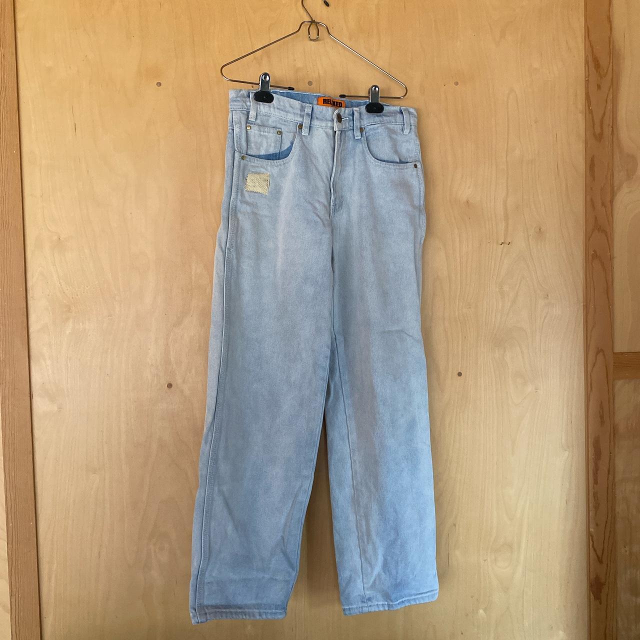 butter goods jeans size 28 . i loomed patches over... Depop