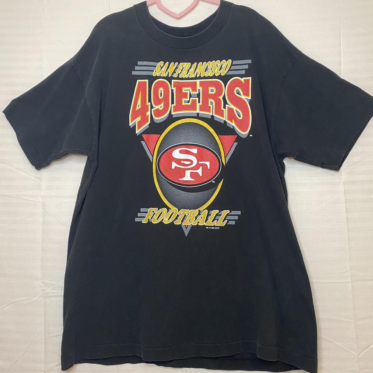 San Francisco 49ers Black Shirt Vintage looking - Depop