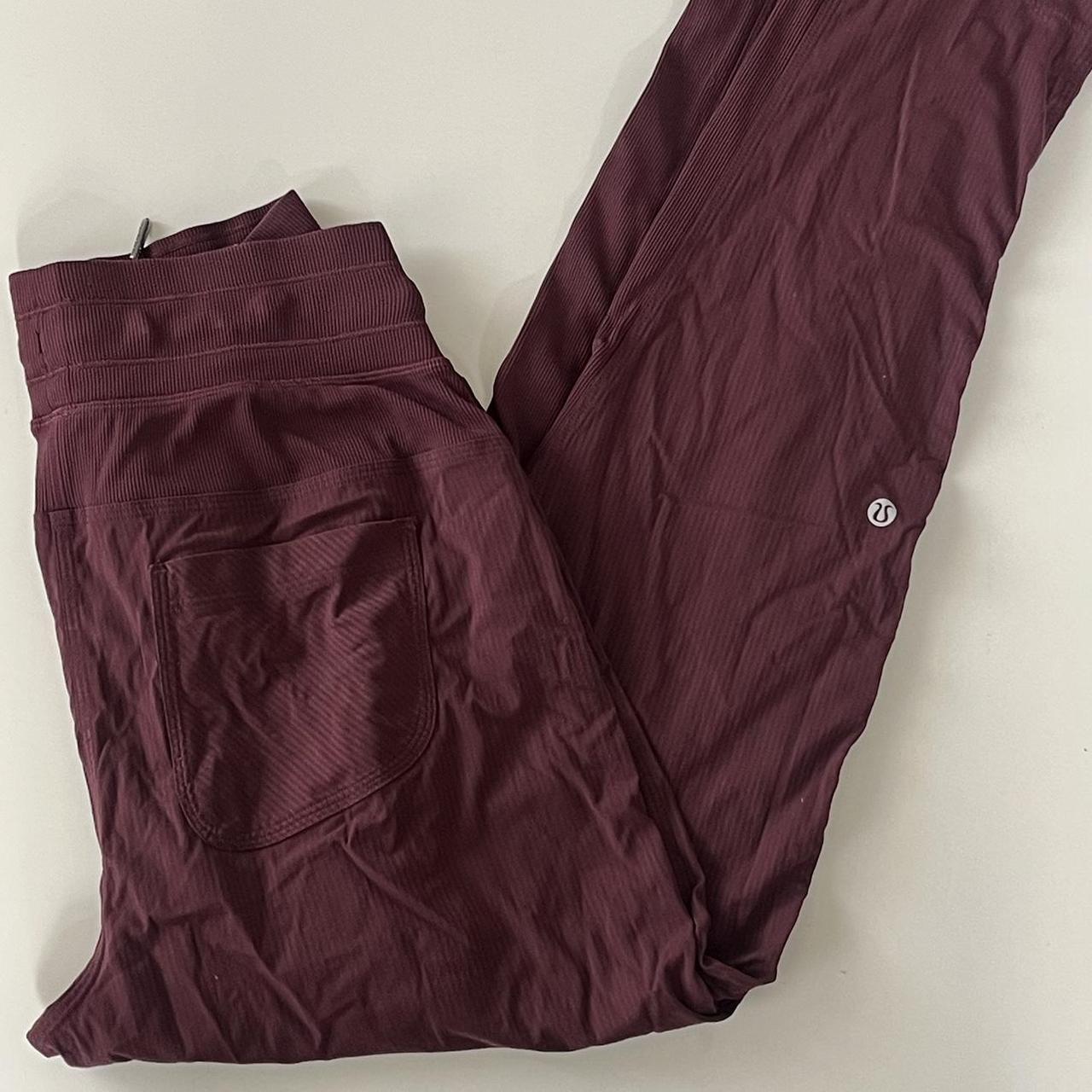 Lululemon Dance Studio Pants. Size 6 Burgundy... - Depop