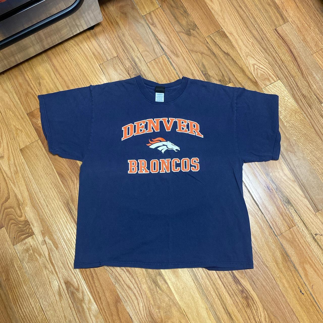 Buy NFL Denver Broncos Vintage Logo II Adult Short-Sleeved Crew