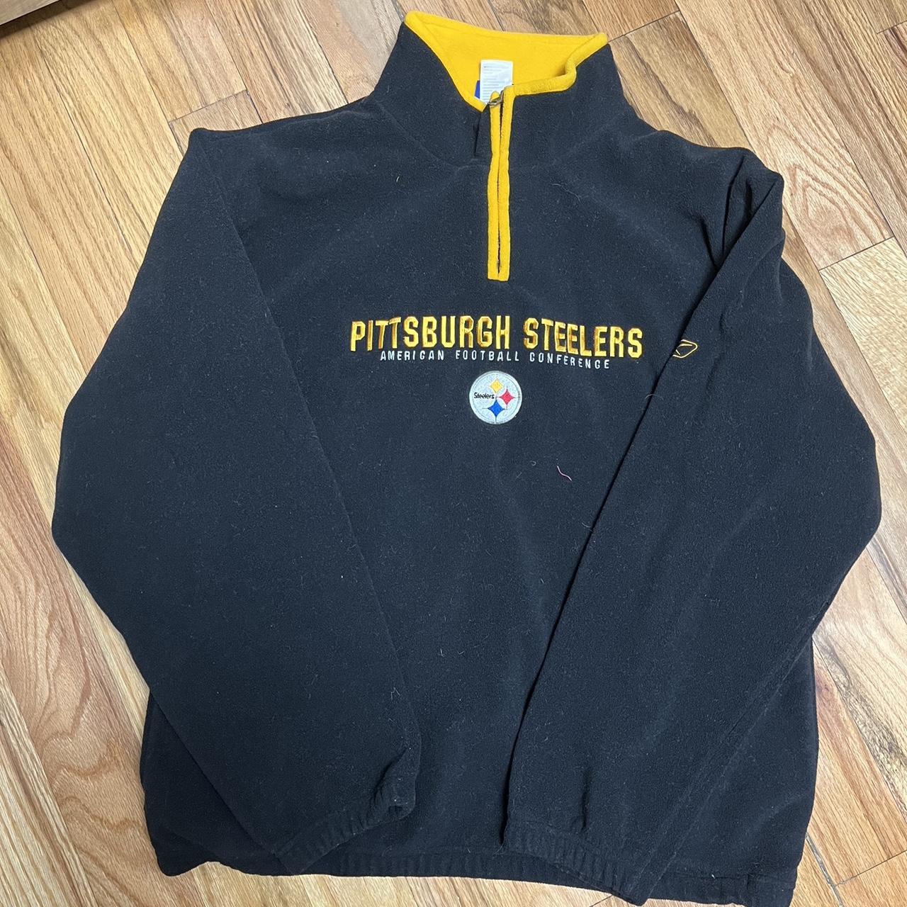 Y2K Reebok Pittsburgh Steelers 1/4 zip - Depop