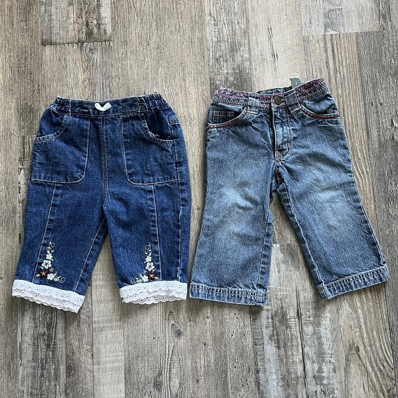 Baby Girl Vintage Bundle Jeans Hearts Jeans( 12... - Depop