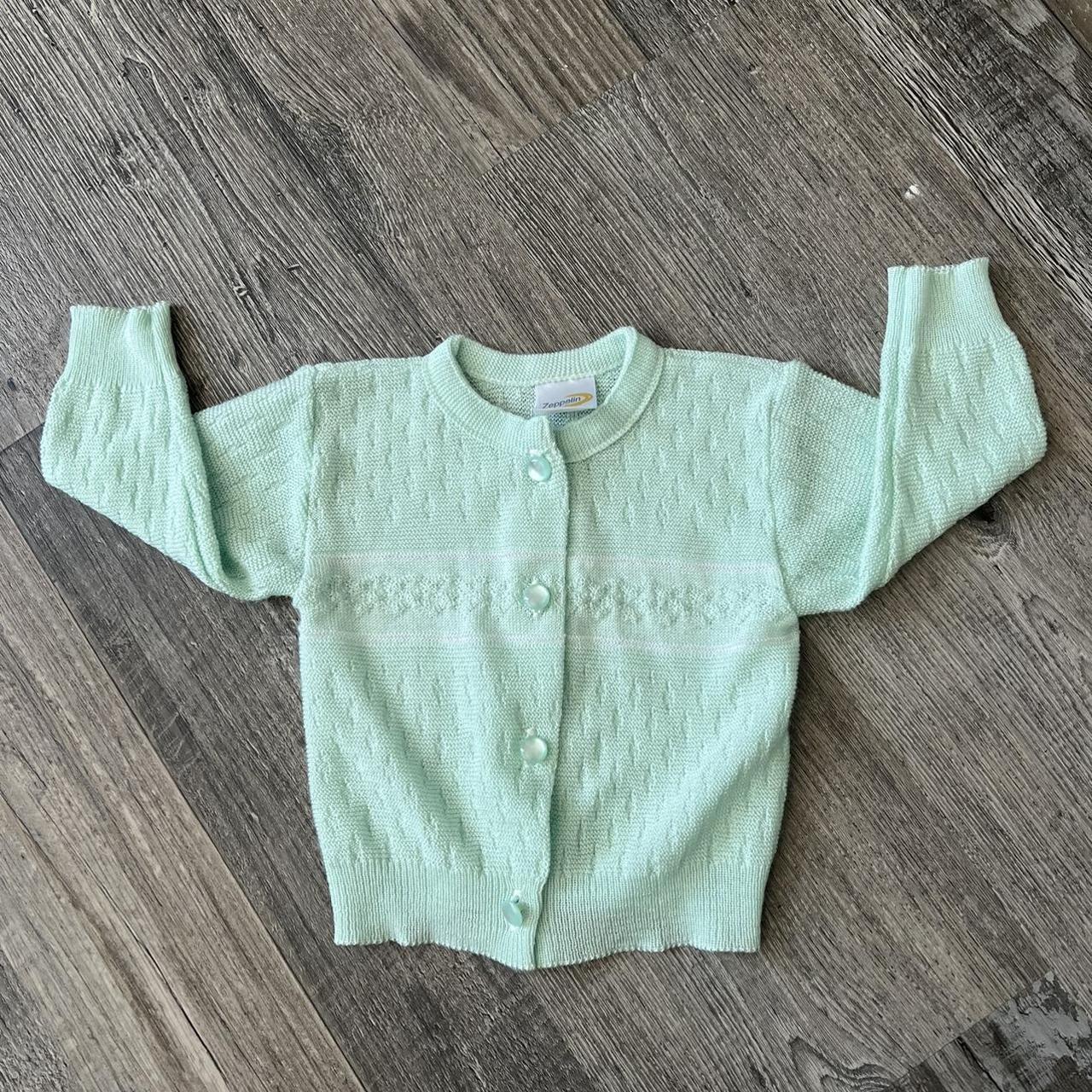 Mint green baby sales cardigan