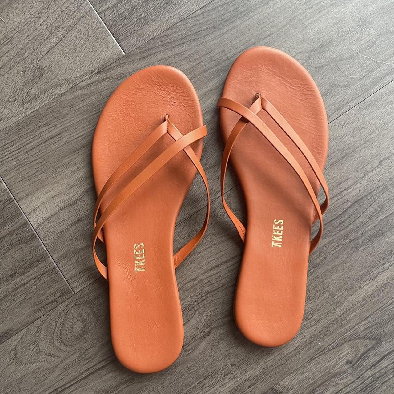 Tkees Liri Sandals Color is terra Like new aside... Depop