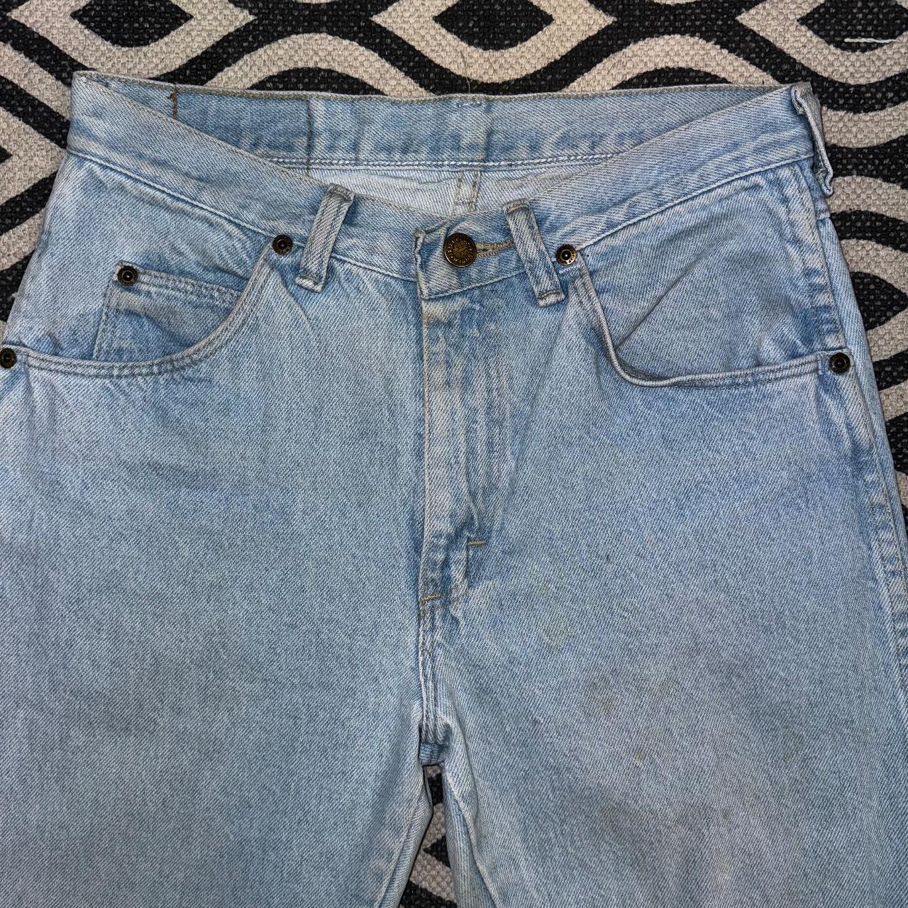About - Classic Wrangler jeans in a light blue... - Depop