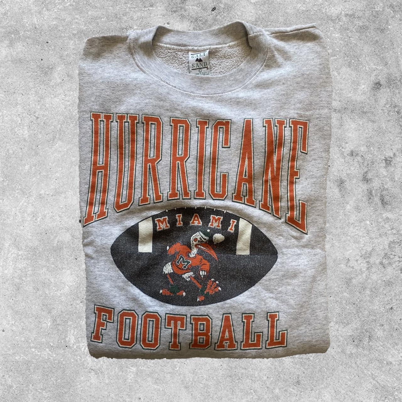 Vintage Miami Football Crewneck Sweatshirt Miami Football 